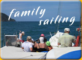 sailing on comfortable boat in Phuket with family